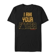 Men's Star Wars I Am Your Father Vader Pyramid Graphic Tee Black 2X Large